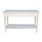 International Concepts Rectangle Spencer Console Server Table Standard Length, 48 W, 17 L, 30 in H, Wood, Unfinished OT-8S - alternate 7